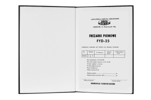 e-book Dokumentacja DTR  Frezarka FYD-25 (PL)
