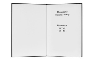 e-book Tłumaczenie instrukcji obsługi wytaczarka BFT 63/ BFT 80 (PL)