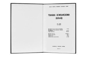 e-book Dokumentacja DTR Tokarka RVM 40 (PL)