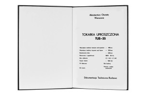 e-book Dokumentacja DTR Tokarka TUE-35 (PL)
