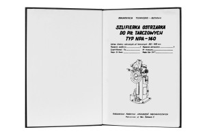 e-book Dokumentacja DTR Szlifierka-ostrzarka NPA-140 (PL)