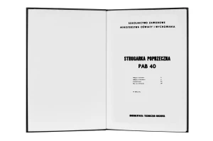 e-book Dokumentacja DTR Strugarka PAB 40 (PL)