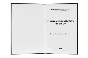 e-book Dokumentacja DTR Szlifierka SPC-20 (PL)