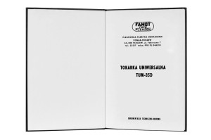 e-book Dokumentacja DTR Tokarka TUM-35D (PL)