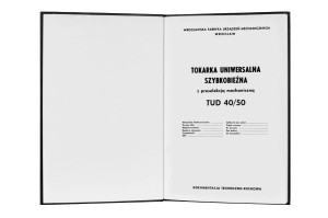 e-book Dokumentacja DTR Tokarka WAFUM TUD-40 TUD-50 (PL)