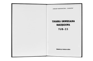e-book Dokumentacja DTR Tokarka ZMT TUB 25 (PL)