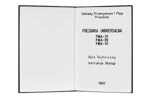 e-book Dokumentacja DTR Frezarka FWA-31, FWA-39, FWA-41 (PL)