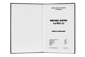 e-book Dokumentacja DTR Wiertarka WEA-25 (PL)