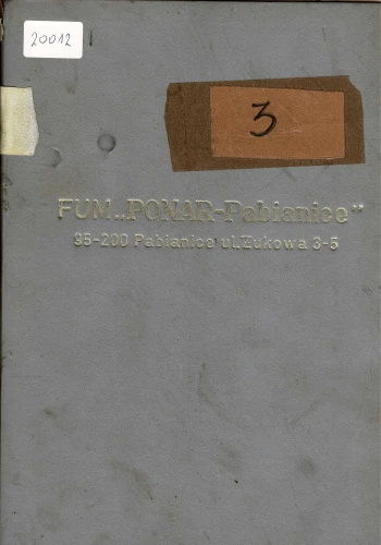 Dokumentacja DTR, instrukcja Szlifierka Ponar SPC-20B (PL)