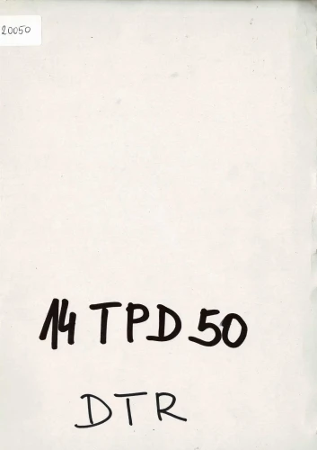 Dokumentacja DTR, instrukcja Tokarka 14TPD50 (PL)