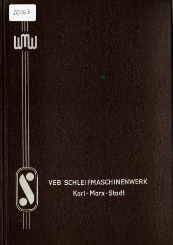 Dokumentacja DTR, instrukcja Szlifierka WMW SU 125 (DE)