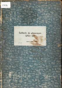 Dokumentacja remontu kapitalnego Szlifierka SPD-30 (PL)