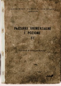 Dokumentacja DTR, instrukcja Frezarka FXC-25/26 (PL)