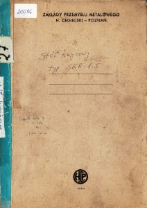 Dokumentacja DTR, instrukcja Stół krzyżowy SKR-8,5 (PL)