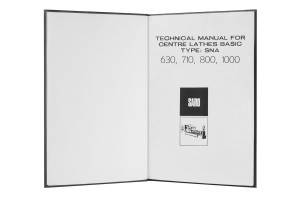 e-book Dokumentacja DTR Tokarka SARO SNA 630, 710, 800, 1000 (EN, FR, DE)