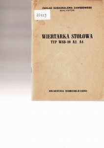 Dokumentacja DTR, instrukcja Wiertarka WSD-10 (PL)