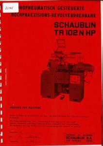 Dokumentacja DTR, instrukcja Tokarka TR 102 N HP (DE)