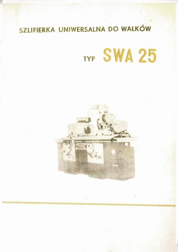 Dokumentacja DTR, instrukcja Szlifierka SWA-25 (PL)