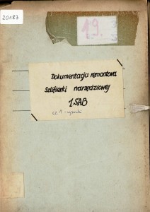 Dokumentacja remontu kapitalnego Szlifierka 1 SAB (PL)