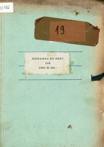 Dokumentacja remontu kapitalnego Ostrzarka SAR (PL)