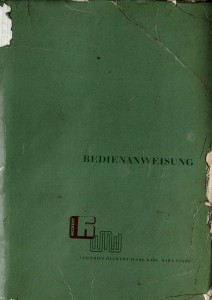 Dokumentacja DTR, instrukcja Frezarka Heckert F 400-IV (DE)