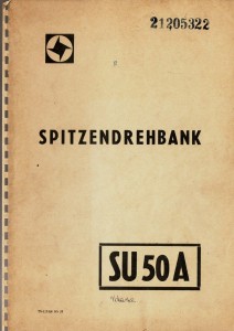 Dokumentacja DTR, instrukcja Tokarka SU 50A (DE)
