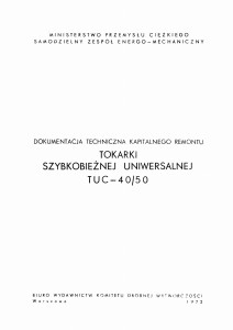 e-book Katalog Części Tokarka WAFUM TUC-40, TUC-50 (PL)