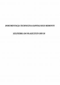 e-book Katalog Części Szlifierka SPD 30 (PL)