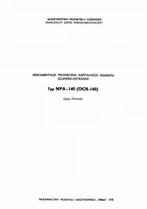 e-book Katalog Części Szlifierka-ostrzarka JOTES NPA-140 (OCR-140) (PL)