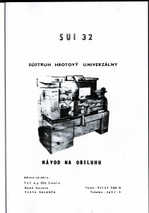 Dokumentacja DTR Tokarka SUI 32