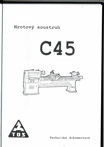 Dokumentacja DTR Tokarka TOS C45