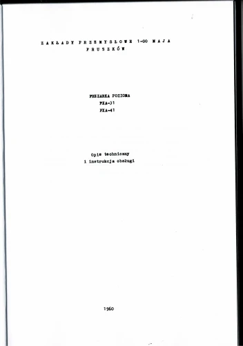 Dokumentacja DTR Frezarka FXA-31 FXA-41