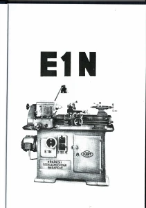 Dokumentacja DTR Tokarka E1N