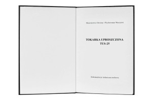 e-book Dokumentacja DTR Tokarka TUS-25 (PL)