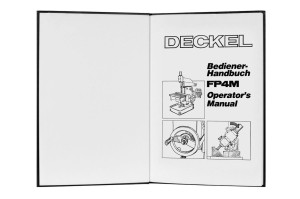 e-book Dokumentacja DTR Frezarka DECKEL FP4M (EN, DE)