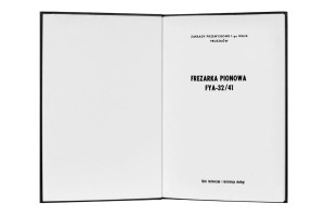 e-book Dokumentacja DTR Frezarka FYA 32/41 (PL)