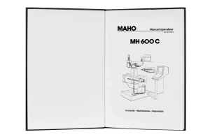 e-book Dokumentacja DTR Frezarka MAHO MH600C (FR)