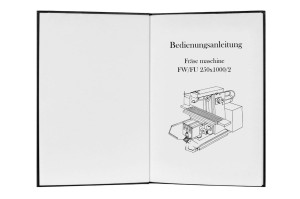 e-book Dokumentacja DTR Frezarka FW/FU 250x1000/2 (DE)