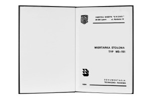 e-book Dokumentacja DTR Wiertarka WS-151 (PL)