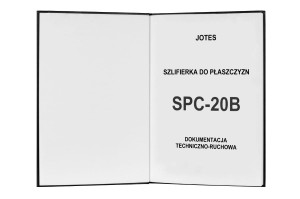 e-book Dokumentacja DTR Szlifierka SPC 20B (PL)