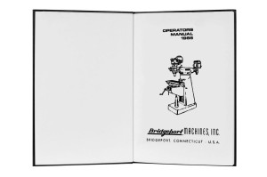 e-book Dokumentacja DTR Frezarka Bridgeport 1966 (EN)