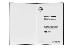 e-book Dokumentacja DTR Frezarka ALG 100 (DE)