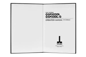 e-book Dokumentacja DTR Tokarka OSP 5020-L/OSP 500L-G (EN)