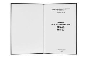 e-book Dokumentacja DTR Frezarka FUS-25 FUS-32 (DE) 