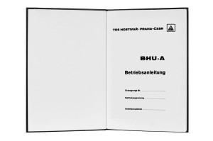 e-book Dokumentacja DTR Szlifierka BHU-32 A, BHU-40 A, BHU-50 A (DE)