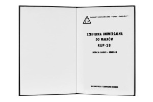 e-book Dokumentacja DTR Szlifierka do wałków RUP-28 (PL)